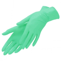 Перчатки Nitrile смотр, нитрил, неопуд, зеленые (134)