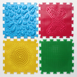 Коврик массажный модульный ОРТО ПАЗЛ "МИКС Первые шаги" (8 модулей)