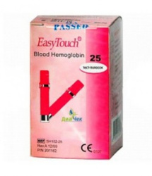 Тест-полоски Изи Тач на гемоглобин 25 штук