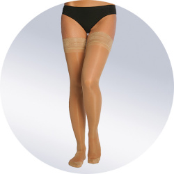 Чулки 202 ORTO 0 кл. компр. с ажурным верхом