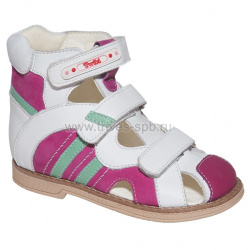 Сандалеты ортопедические TW-270 (цв.бело-розовый)