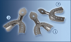 Ложки ЛOC-Н №3 оттискные стомат. металлические для нижней челюсти