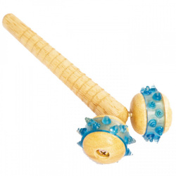 Массажер М-526 для различных частей тела с деревянной ручкой