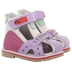 Сандалии Lm200 Luomma детская с закрытым носиком, белый