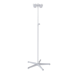 Штатив МСК-312-01 для вливаний, пятиопорный, с пластиковым основанием и держателемем, б/колёс