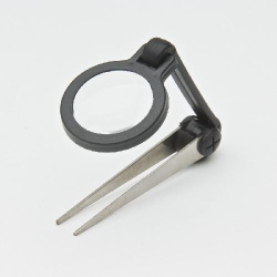 Лупа MG18145 с пинцетом