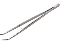 Пинцет П-114 зубной изогнутый хол.прессов 147х0,8 мм