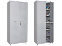 Шкаф МД 2 1780/SS HILFE 2-х створ, мет., 1750/1850x800x400 Шкаф МД 2 1780/SS HILFE 2-х створ, мет., 1750/1850x800x400