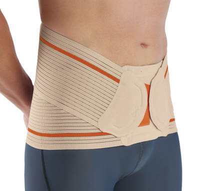 Корсет EV-200 беж ORLIMAN, поясничный полужесткий с пелотом