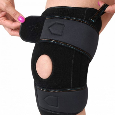 Бандаж КС-616 на колен. сустав с пателлярным кольцом и пружинными вставками (универ.) Ортоник ЧЗ 