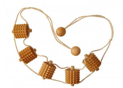 Массажер ленточный , пятироликовый, зубчатый МА-3222