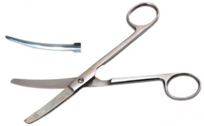 Ножницы Н-237(П)/Н-4 тупоконечные вертикально изогнутые, 170 мм