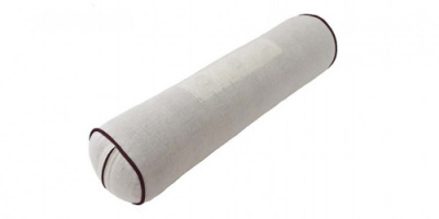 Подушка-валик  "Релакс-арома" 40х10 см, лузга гречихи, лаванда, чехол лен+хлопок