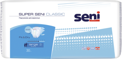 Изделия гигиены Seni Super Classic №30 размер L ЭСФСС  Изделия гигиены Seni Super Classic №30 размер L ЭСФСС