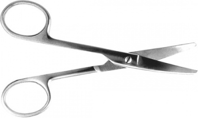 Ножницы Н-234 тупоконечные вертикально изогнутые, 140 мм