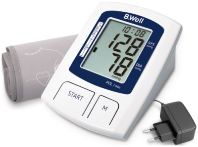 Тонометр B.Well А-23 автомат,адаптер,индикатор аритмии увелич.манжета (22-36 мм) + подарок А-27