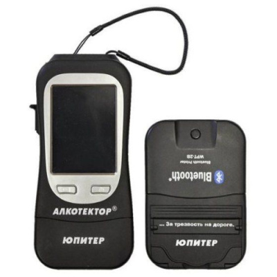 Алкотектор Юпитер-П, алкометр с отдельным беспроводным принтером, сенсорным экраном