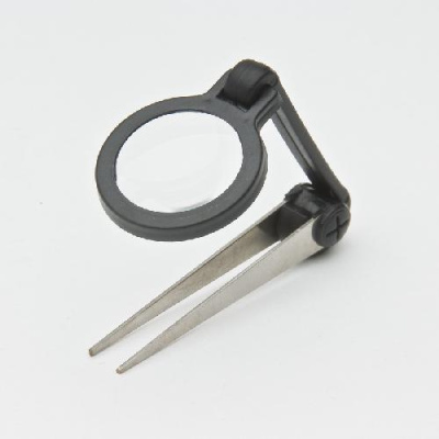 Лупа MG18145 с пинцетом