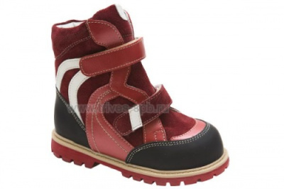 Сапожки ортопедические TW-505 (цв.бордово-красный) утепленные