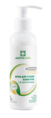 Крем для сухой кожи рук с Д-Пантенолом 150мл, Асептилайф