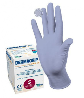 Перчатки DERMAGRIP ULTRA LS нитрил, н/стер, н/опудр