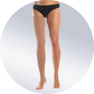 Чулок-бандаж 501 ORTO 3 кл. компр. с откр. носком