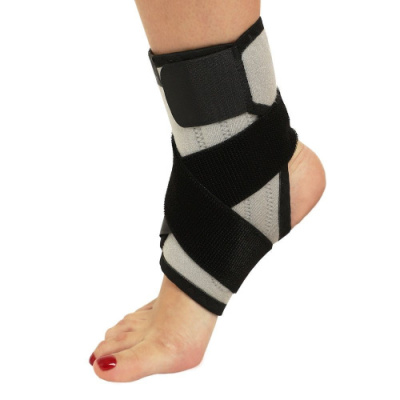 Бандаж F-218 для голеностопа, универсальный, серый Крейт ЧЗ